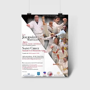 Affiche publicitaire créer par l'agence com'postelle