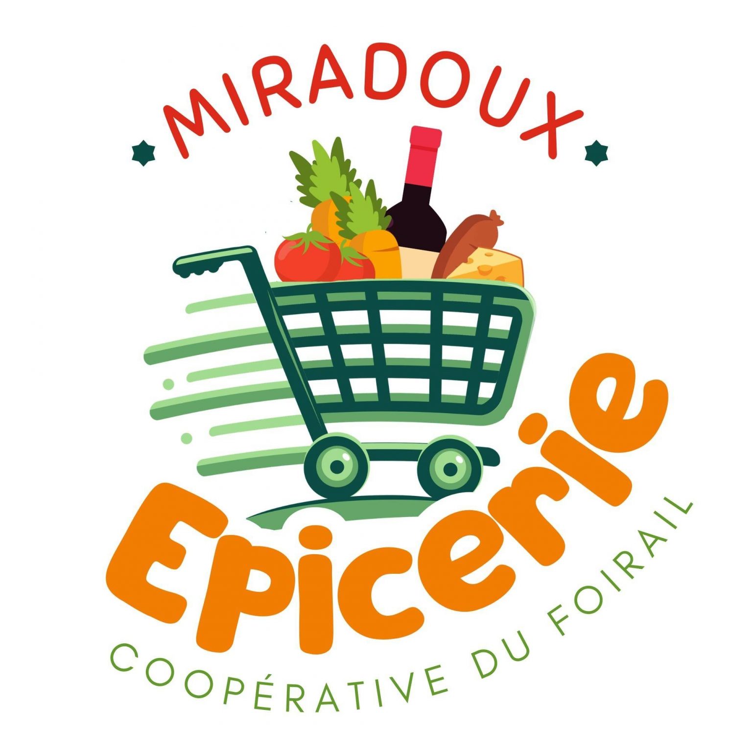 Logo épicerie du Foirail à Miradoux client de l'agence com'postelle