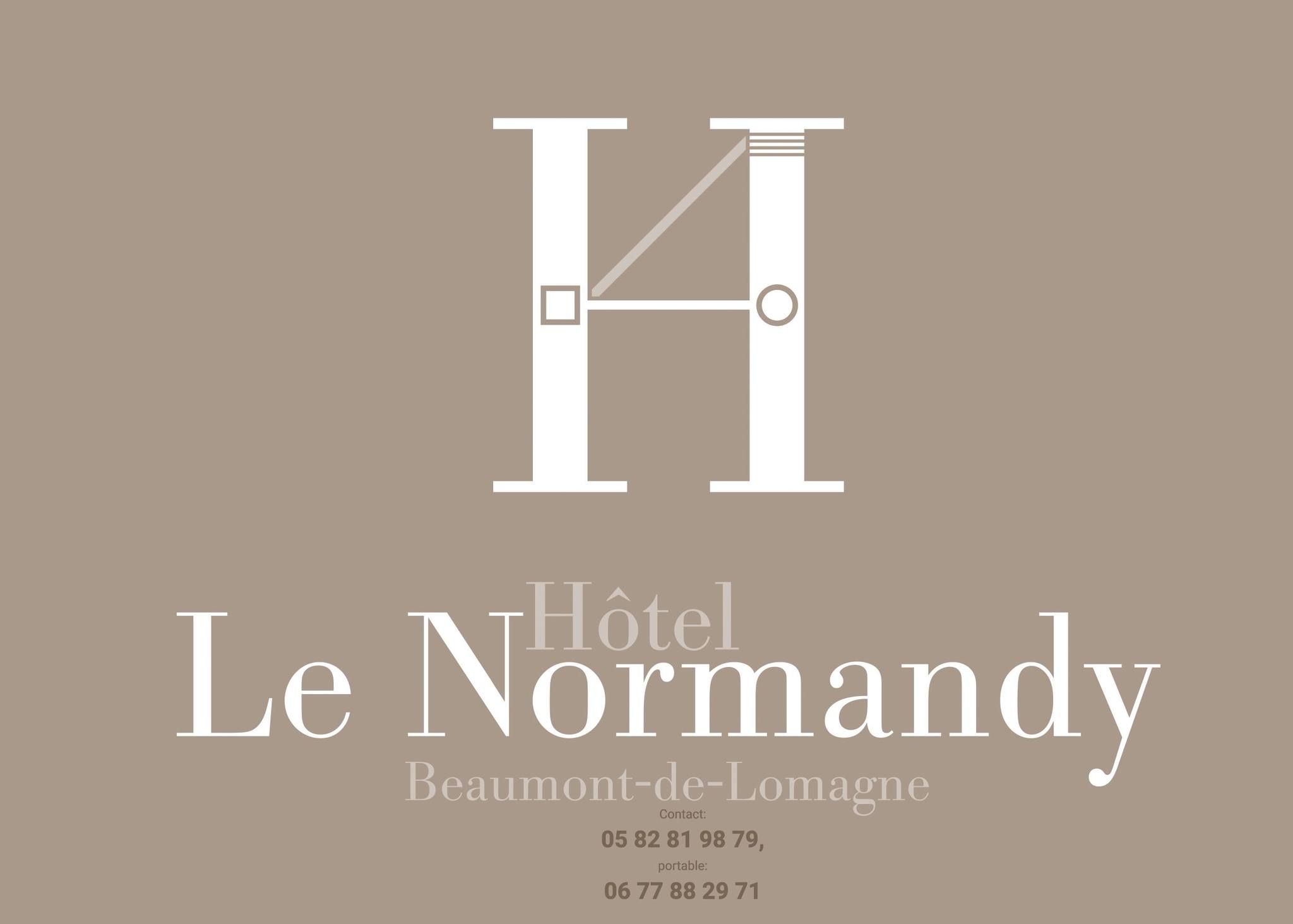Logo hôtel le normandy à Beaumont de Lomagne client de l'agence com'postelle
