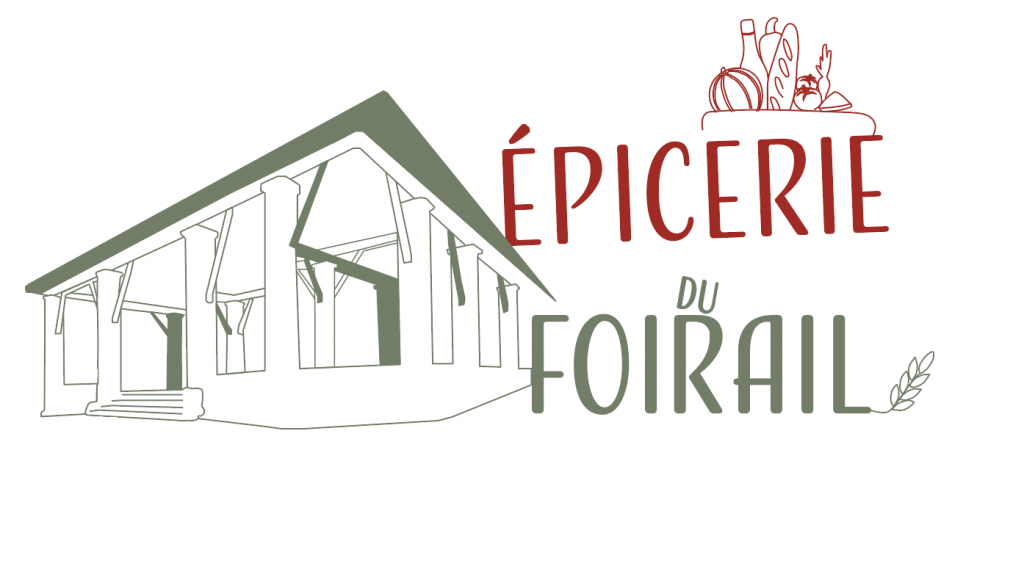 Proposition logotype épicerie du foirail crée par l'agence Com'postelle à Lectoure