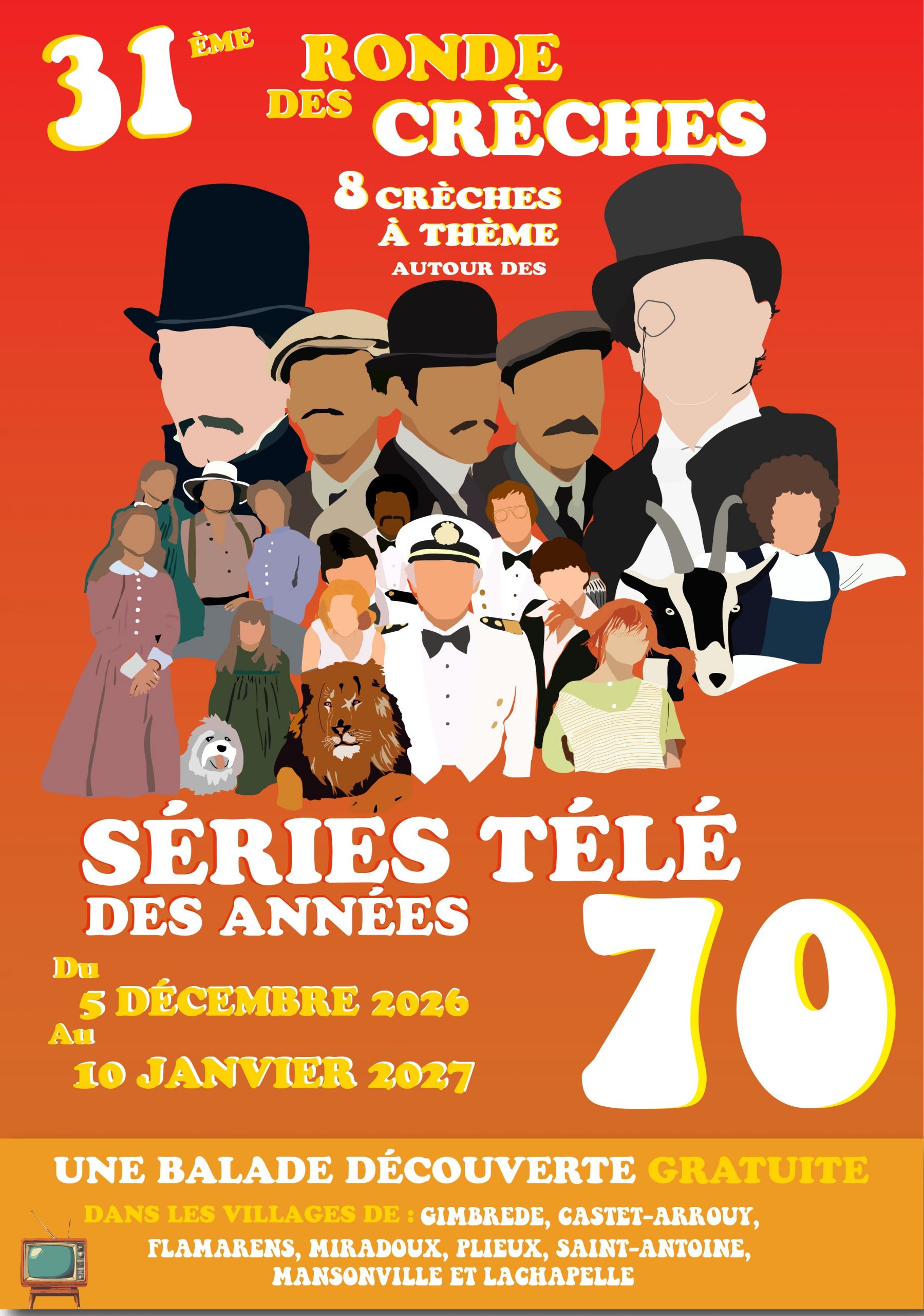 Flyer ronde des crèches édition 2026/2027 créer par l'agence com'postelle