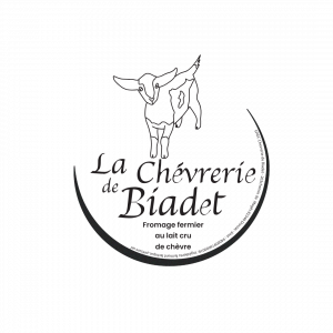 Logo pour la chèvrerie de bidet à Donzac dans le Tarn et Garonne pour les étiquettes créer par agence com'postelle